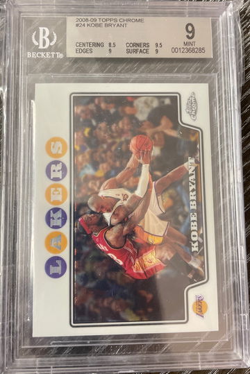 Kobe Bryant Topps Chrome 2008 Lebron James