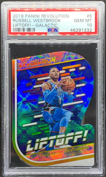 2018-19 Revolution Russell Westbrook #6 Liftoff! Galactic SSP PSA 10