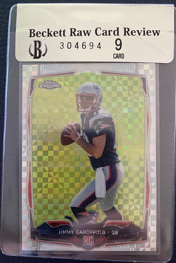 Jimmy Garoppolo 2014 Topps Chrome #150 XFractor RCR 9 BGS