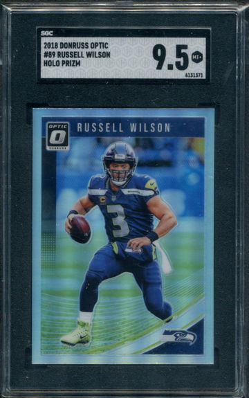 2018 Donruss Optic #89 Russell Wilson SGC 9.5