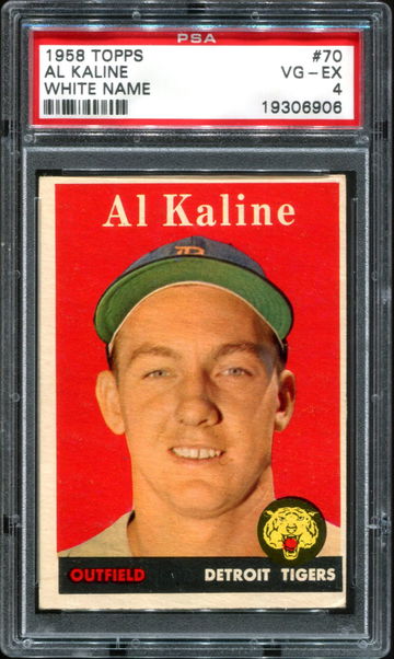 1958 Topps #70 Al Kaline PSA 4