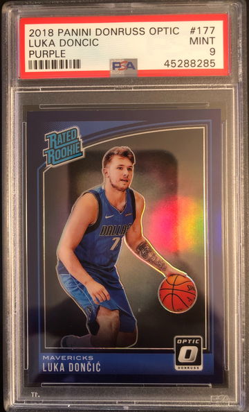 Luka Doncic 2018 Donruss Optic Purple #177 PSA 10