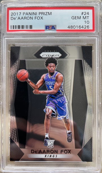 2017 De’Aaron Fox Panini Prizm Rookie PSA 10