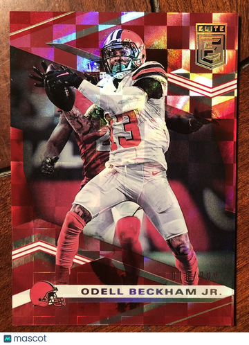Odell Beckham Jr. 2020 Donruss Elite #26 Red Parallel #10/399 Cleveland Browns