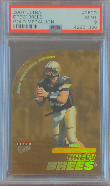 2001 Ultra Gold Medallion Drew Brees #260  096/100