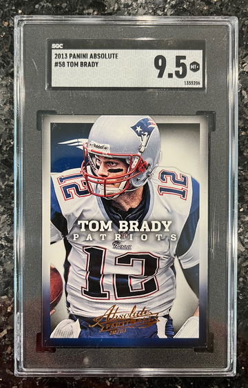 2013 Panini Absolute Retail TOM BRADY #58 SGC 9.5 GEM GOAT 🔥