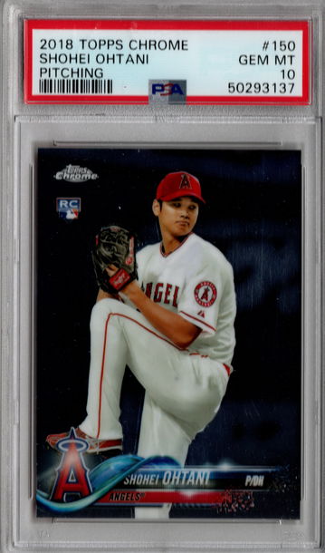 2018 Topps Chrome Shohei Ohtani PSA 10