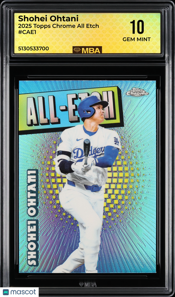 2025 Topps Chrome All Etch Shohei Ohtani #CAE1 MBA 10