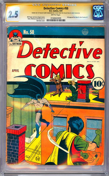 DETECTIVE COMICS #50 CGC-SS 2.5 *CERTIFIED PRIVATE COLLECTION OF JERRY ROBINSON*