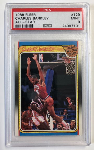 1988 Fleer Charles Barkley All Star PSA 9