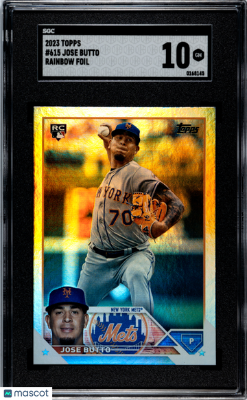 2023 Topps Jose Butto #615 Rainbow Foil SGC 10