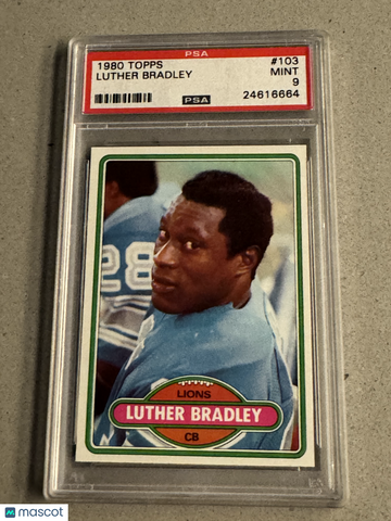 1980 Topps Luther Bradley #103 PSA 9