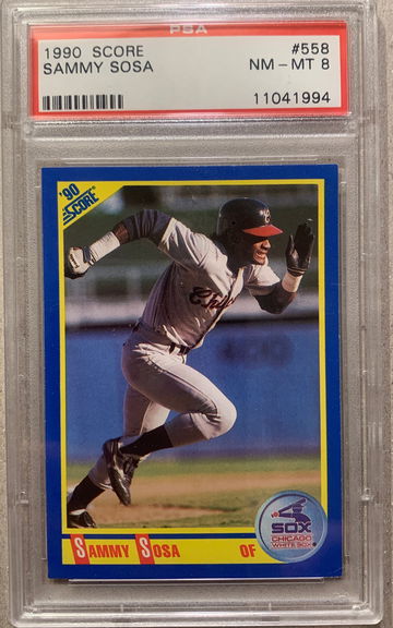 1990 Score Sammy Sosa RC #558
