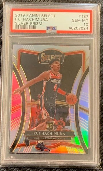 PSA 10 2019/20 Panini Select Premier Level Silver Rui Hachimura