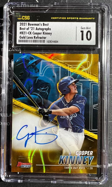 2021 Bowmans Best Cooper Kinney Gold Lava Auto /75 CSG 10