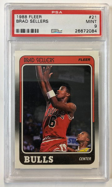 1988 Fleer Brad Sellers PSA 9