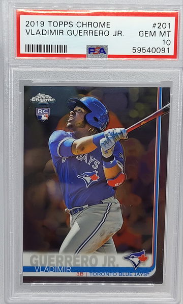 2019 Topps Chrome #201 Vladimir Guerrero Jr  RC PSA 10 Gem Mint 