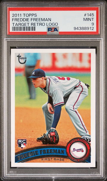 2011 TOPPS FREDDIE FREEMAN TARGET RETRO LOGO #145 PSA 9