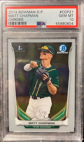 2014 bowman chrome Matt Chapman psa 10