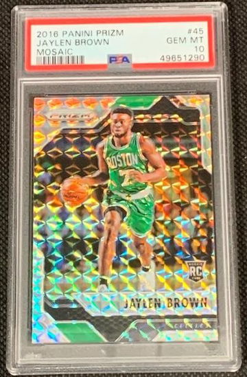 2016 Panini Prizm Jaylen Brown Mosaic Rookie PSA 10 Celtics 