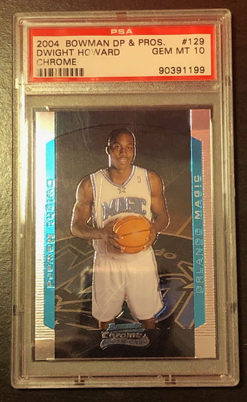 2004 Bowman Chrome Dwight Howard Rookie RC PSA 10 GEM MINT #129 Orlando Magic