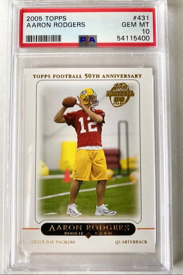 Aaron Rodgers 2005 Topps RC PSA 10