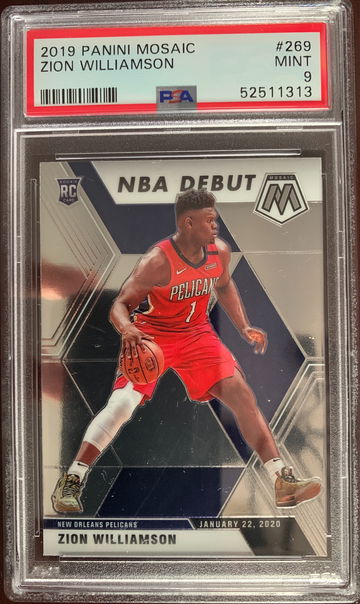 2019 Panini Mosaic Zion Williamson PSA 9