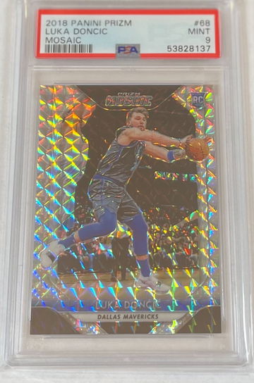 Luka Doncic 2018 Panini Prizm Mosaic #68 PSA 9