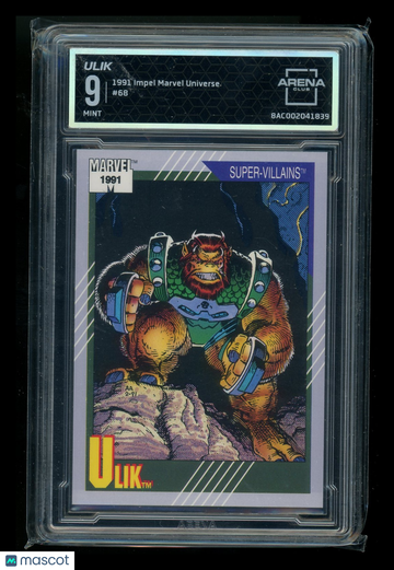 1991 Impel Marvel Universe #68 Arena Club 9