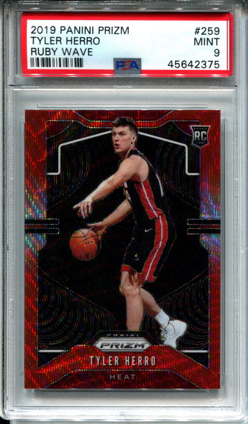 Tyler Herro Ruby Wave PSA 9