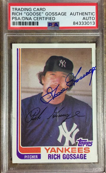 1982 Topps Rich Gossage “Goose” Auto PSA/DNA