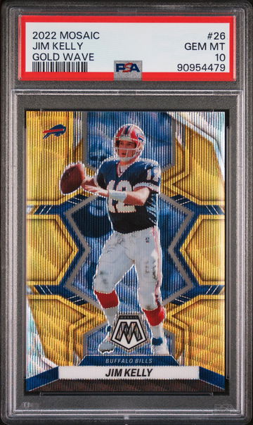 2022 Prizm #26 Jim Kelly Mosaic /17 PSA 10