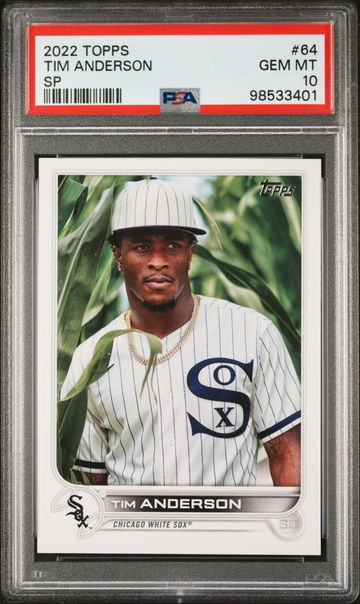 2022 Topps Series 1 Tim Anderson #64 SP PSA 10