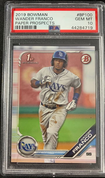 2019 Bowman Wander Franco 1st Paper PSA 10