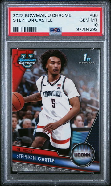 2023 Bowman University Chrome Stephon Castle #88 PSA 10