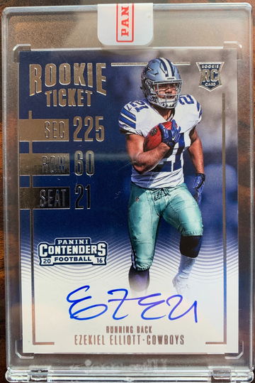 Ezekiel Elliott 2016 Contenders Rookie Ticket Auto