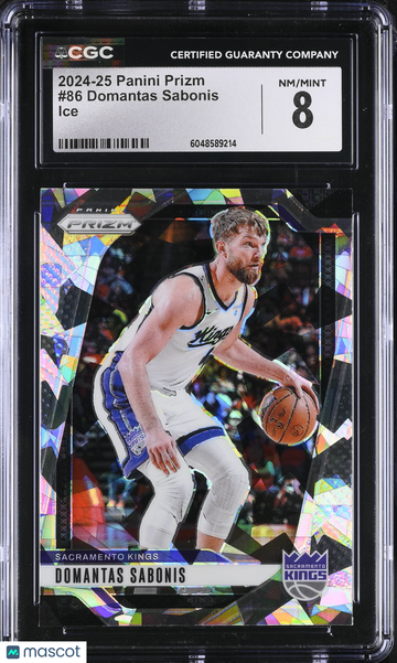 2024-25 Panini Prizm Domantas Sabonis #86 Ice CGC 8