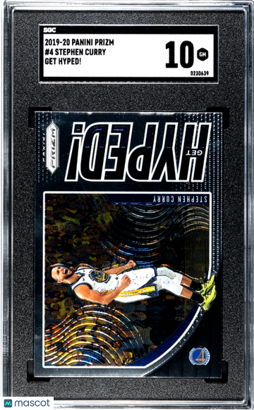 2019 Panini Prizm Stephen Curry #4 Get Hyped! SGC 10
