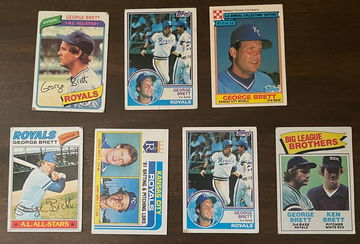 6x Card George Brett Vintage Lot