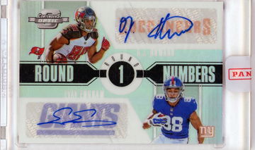 2017 Panini Contenders Optic RN-6 OJ Howard Evan Engram Round Numbers Prizm Rookie /10 Tampa Bay Buccaneers New York Giants Auto