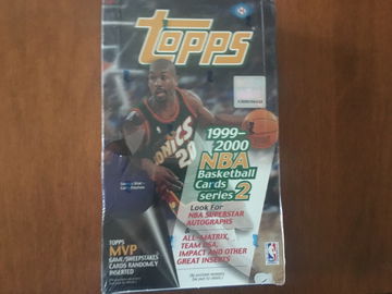 1999/00 topps series 2 hobby basketball box