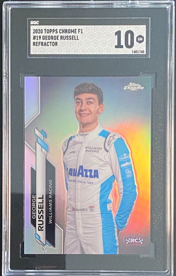 2020 Topps Chrome George Russell Refractor Rookie RC Formula 1 F1 SGC 10