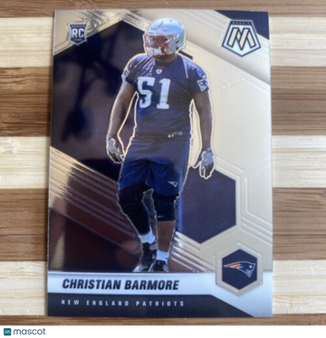🔥2021 Panini Mosaic #358 Christian Barmore RC New England Patriots