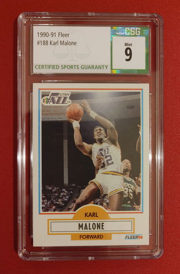 1990 Fleer Utah Jazz Karl Malone 