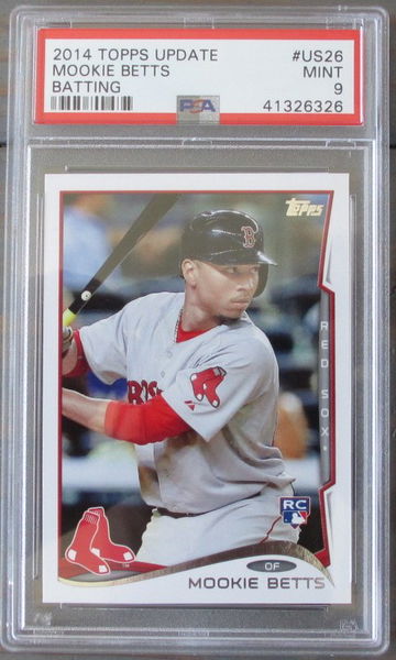 Mookie Betts RC 2014 Topps Update US26 PSA 9