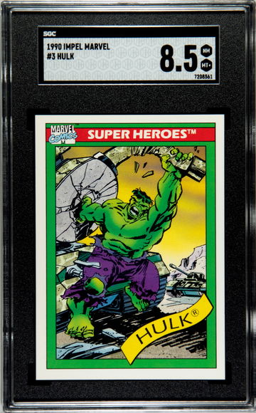1990 IMPEL MARVEL #3 HULK SGC 8.5 NM