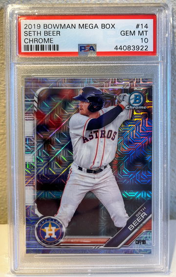 2019 Bowman Chrome Mega Box Seth Beer PSA 10