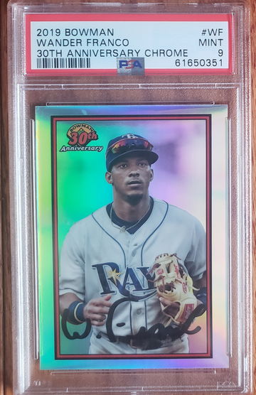 2019 Bowman Chrome 30th Anniversary Wander Franco RC #WF PSA 9