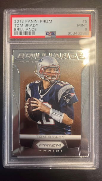 2012 Panini Prizm Brilliance Tom Brady PSA 9