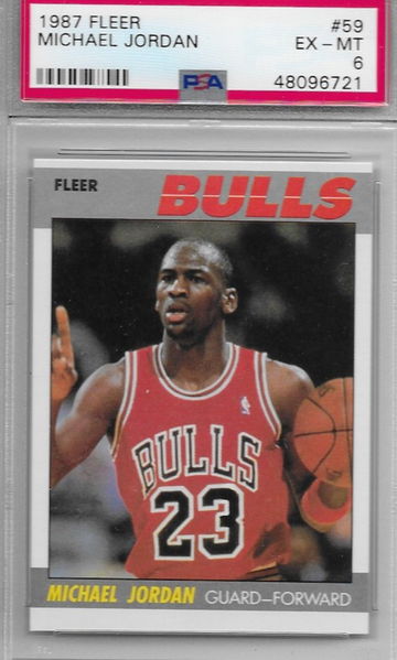 Michael Jordan 1987 Fleer PSA 6
